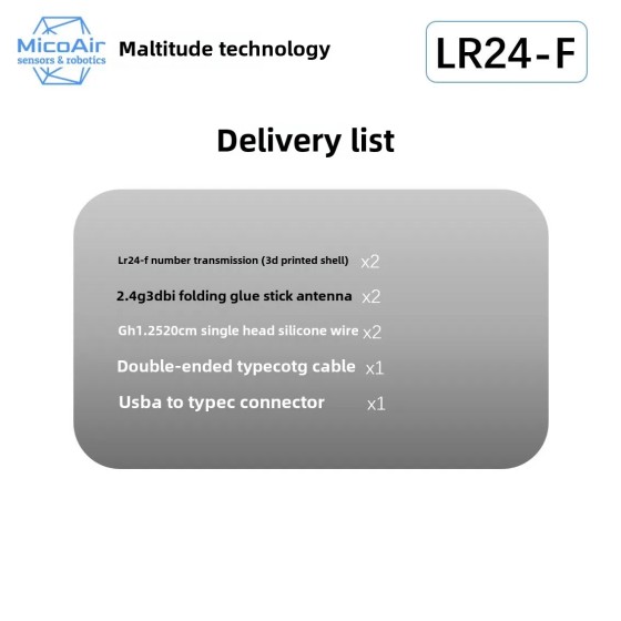 MicoAir LR24 Mini Drone 15km Range 2.4G Radio for Long Transmission Supports APM/PIX Flight Control